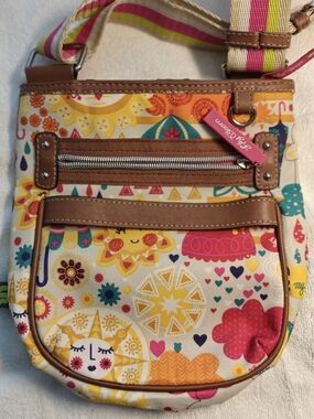 Lily Bloom Colorful Crossbody Bag - Sunshine And Spring Showers